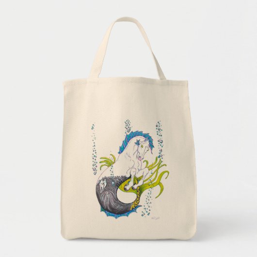 Tote Bag Hippocampe (crâne) (Devant)