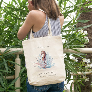 Tote Bag Hippocampe de mer Corail d'algues N'importe quel â