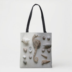 Tote Bag Hippocampe et coquilles