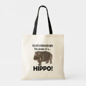 Tote Bag Hippopotamus Animal drôle Hippo (Dos)