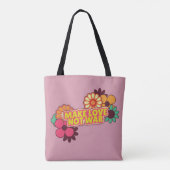 Tote Bag Hippy Retro Rend l'amour plus que la guerre (Dos)