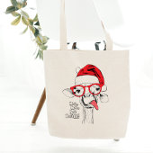 Tote Bag Hipster Christmas Giraffe | Vacances