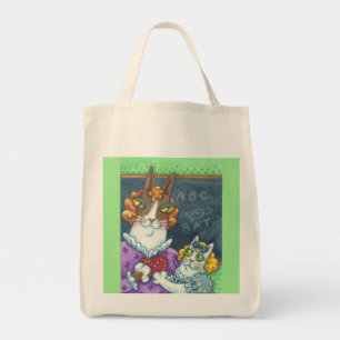 Tote Bag Hiss N'Fitz Cats ENSEIGNANT'S PET GROCERY FOURRE-T