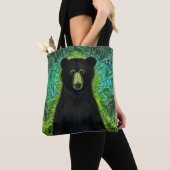Tote Bag Histoire amusante Petit ours noir (De près)