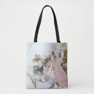 Tote Bag Histoire de fée vintage Beauté couchée par Edmund 