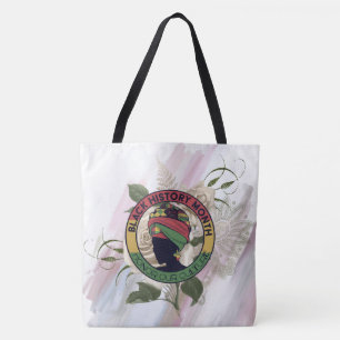 Tote Bag Histoire noire Belle mode florale Fourre-tout