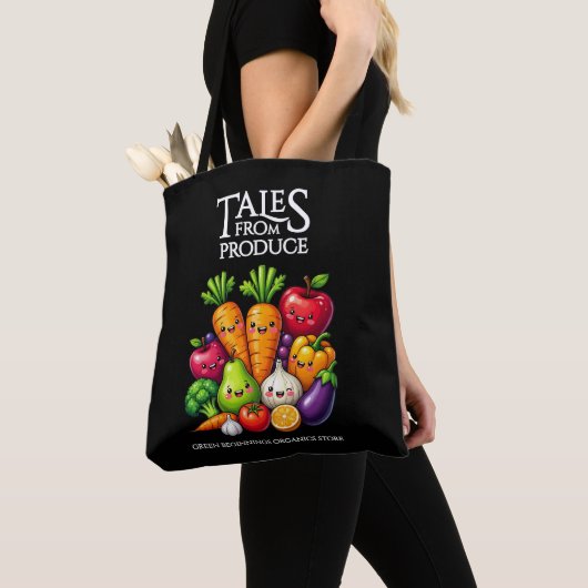 Tote Bag Histoires de fruits et légumes amusants de l'épice (De près)