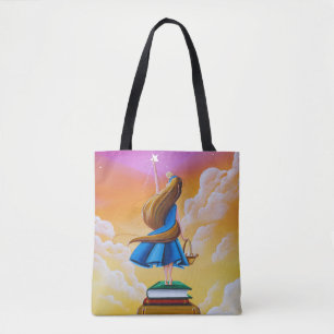 Tote Bag Histoires de temps de lit - Bibliothèque