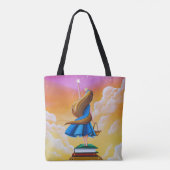 Tote Bag Histoires de temps de lit - Bibliothèque (Dos)