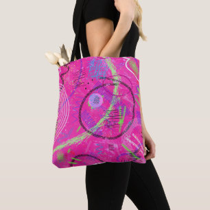 Tote Bag Histoires d'enfance Art Abstrait