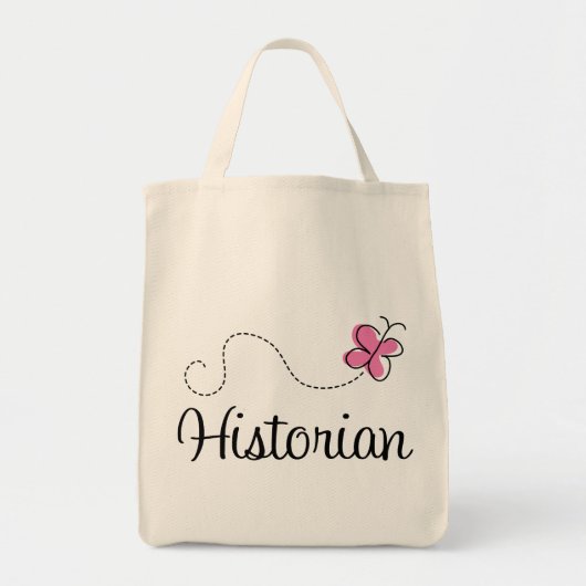 Tote Bag Historien rose mignon de papillon (Devant)