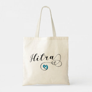 Tote Bag Hitra Drapeau Coeur, Norvège