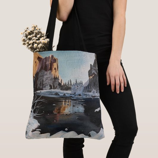 Tote Bag Hiver à Yosemite, par Gary Poling (De près)