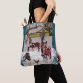 TOTE BAG HIVER AU RANG WEST HILLS (De près)