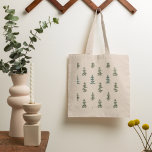 Tote Bag Hiver branché | Motif d'arbre de Noël<br><div class="desc">Hiver branché | Motif d'arbre de Noël</div>