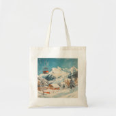 Tote Bag Hiver Chalet Échap Fourre-tout (Devant)