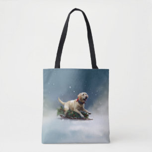 Tote Bag hiver de Noël du Labrador
