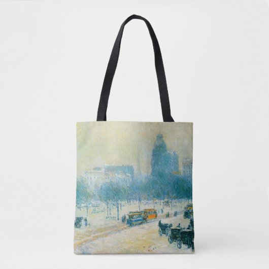 Tote Bag Hiver en Union Carré par Frederick Childe Hassam (Devant)