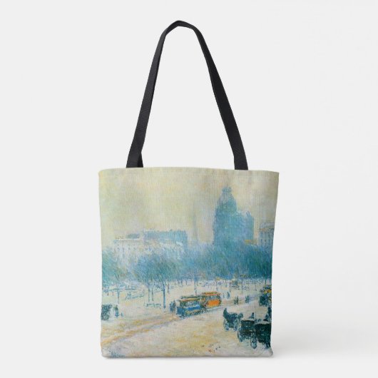 Tote Bag Hiver en Union Carré par Frederick Childe Hassam (Dos)