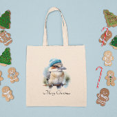 Tote Bag Hiver Kookaburra voeux, personnalisé