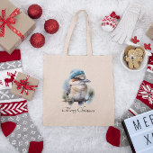 Tote Bag Hiver Kookaburra voeux, personnalisé