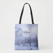 Tote Bag Hiver merveilleux brouillard épinette forêt neige  (Devant)