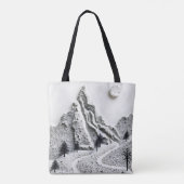 Tote Bag Hiver monochrome (Dos)