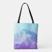 Tote Bag Hiver montagne, hipster, pic, photo, ba (Dos)