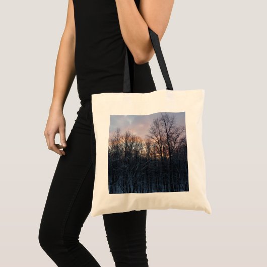 Tote Bag Hiver Sunrise I Pastel Paysage naturel (Devant (produit))