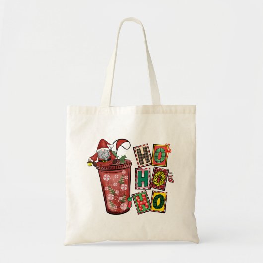 Tote Bag Ho Ho Ho Chirstmas Gnome (Devant)