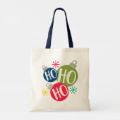 Tote Bag Ho Ho Ho Festive Noël Noël Noël Noël Noël moderne (Dos)