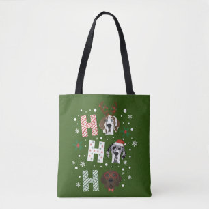 Tote Bag Ho Ho Ho Great Dane Joyeux Noël