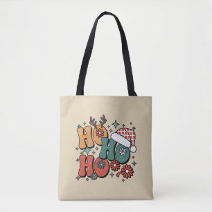 Tote Bag Ho Ho Ho Noël Chapeau de Santa Ugly Xmas Groovy
