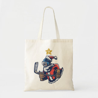 Tote Bag Hockey sur glace Arbre de Noël Ornements amusants
