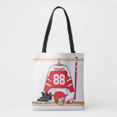 Tote Bag Hockey sur glace du Jersey (Devant)