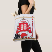 Tote Bag Hockey sur glace du Jersey (De près)