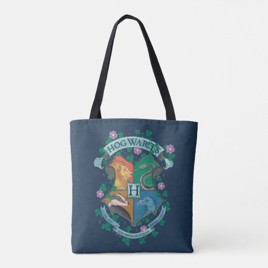 Tote Bag HOGWARTS™ Floral Crest (Dos)