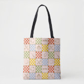 Tote Bag HOGWARTS™ QUIDDITCH™ Team Checker Pattern (Devant)