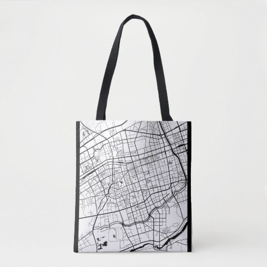 Tote Bag Hohhot China Map (Devant)