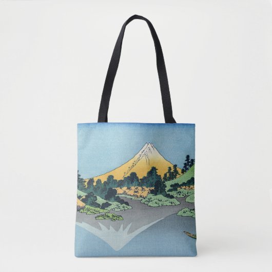 Tote Bag Hokusai - Le Mont Fuji reflète le lac Kawaguchi (Devant)