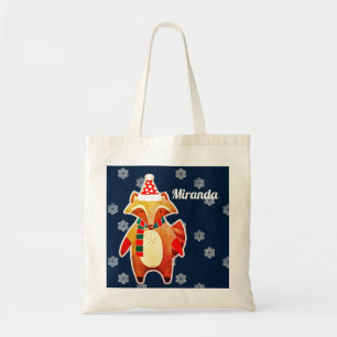 Tote Bag Holiday Raccoon