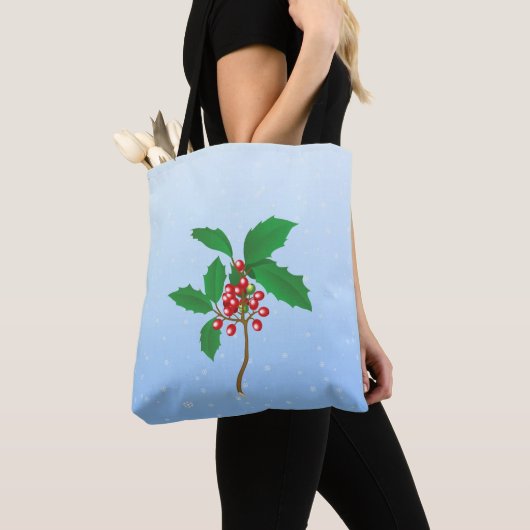 Tote Bag Holly Berry (De près)