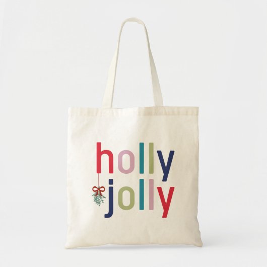 Tote Bag Holly Jolly Christmas (Devant)