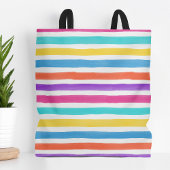 Tote Bag Holly Jolly Stripes