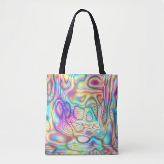 Tote Bag Holographie couleur Trippy Holo (Devant)