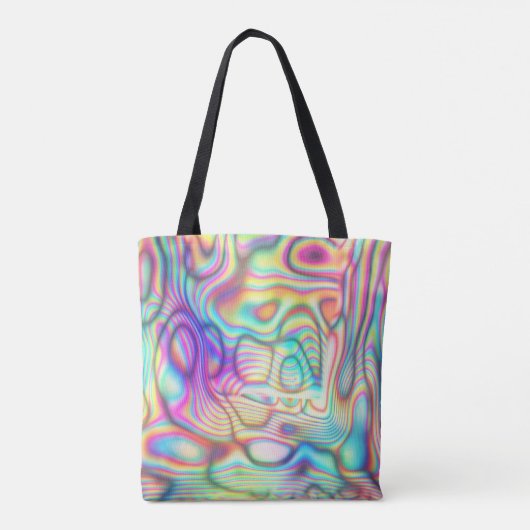 Tote Bag Holographie couleur Trippy Holo (Dos)