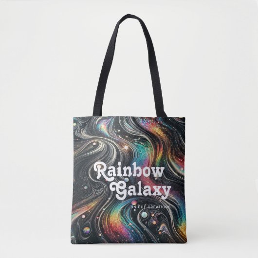 Tote Bag Holographique Parties scintillant arc-en-ciel les  (Devant)
