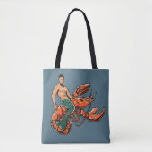 Tote Bag Homard d'équitation de triton (Devant)