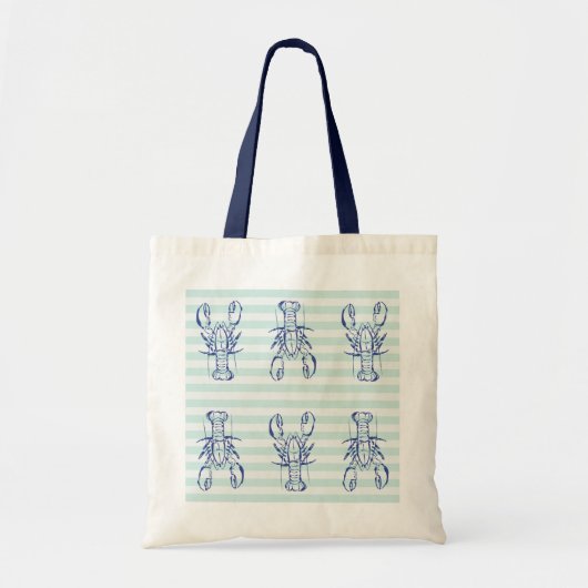 Tote Bag Homards bleus (Devant)