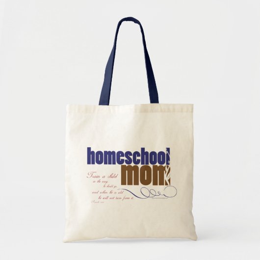 Tote Bag Homeschool chrétien fourre-tout : Maman de (Devant)